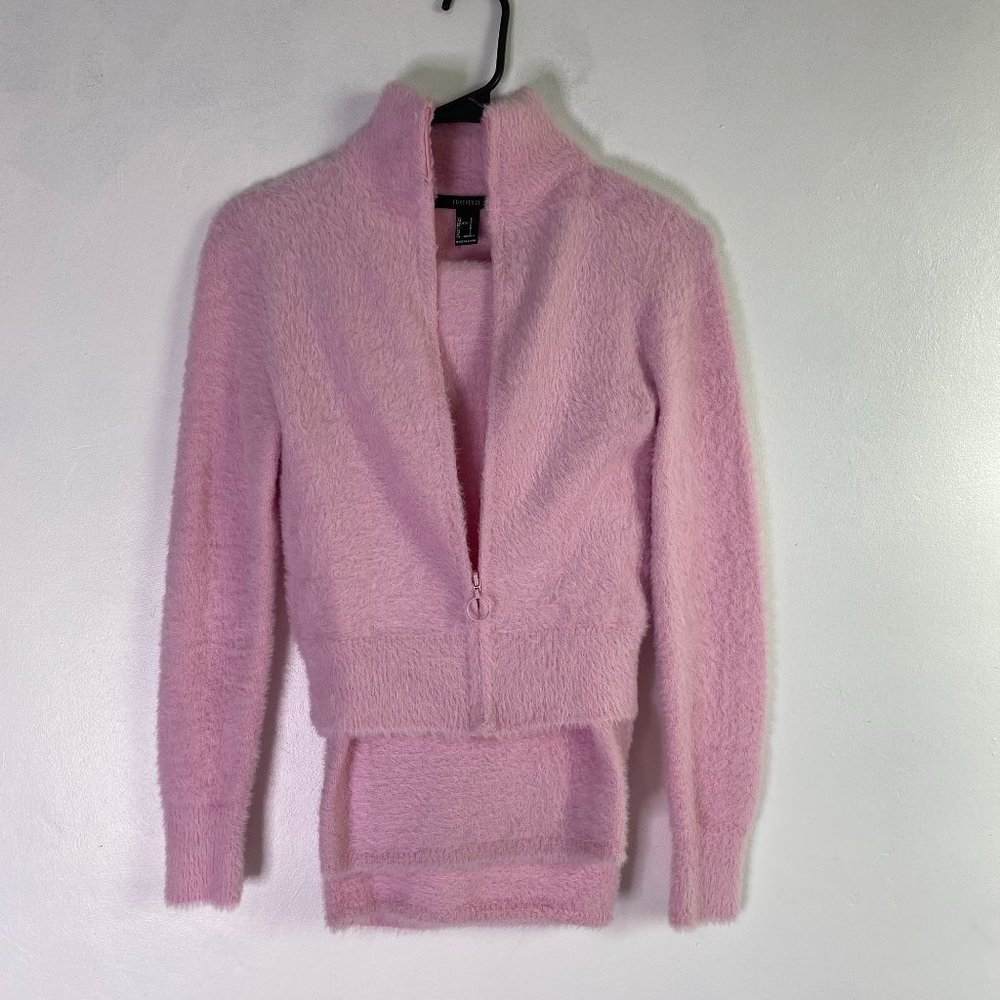 Fluffy light pink jumpsuit